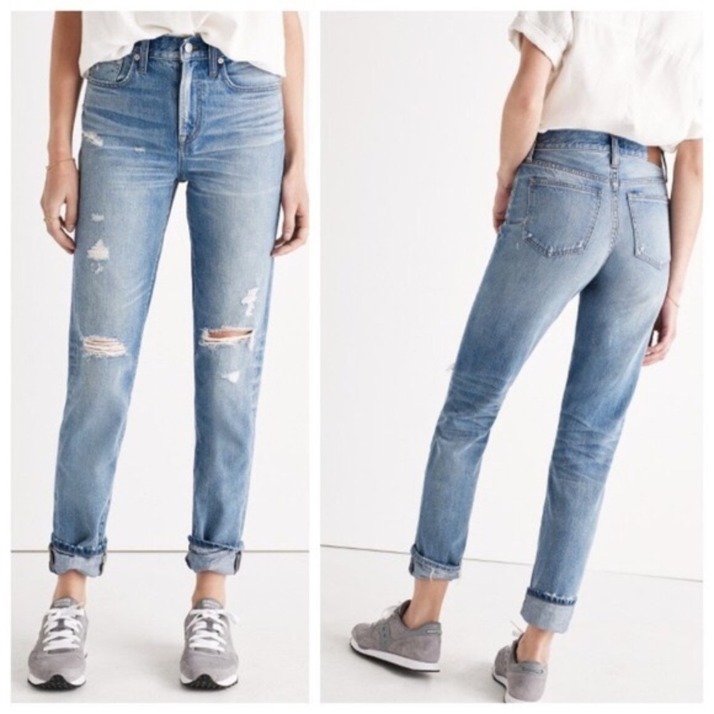 Madewell Perfect Vintage Ripped High Waist Jeans